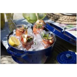 Staub Cocotte 28 Cm, Rund, Dunkelblau, Gusseisen -Zwilling Verkäufe 000008184