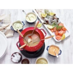 Staub Fondue Set 16 Cm, Kirsch-Rot -Zwilling Verkäufe 000010810