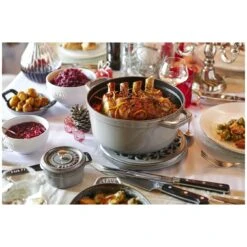 Staub Cocotte 34 Cm, Rund, Graphit-Grau, Gusseisen -Zwilling Verkäufe 000011002