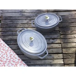 Staub Cocotte 15 Cm, Oval, Graphit-Grau, Gusseisen -Zwilling Verkäufe 000017241