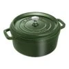 Staub Cocotte 24 Cm, Rund, Basilikum-Grün, Gusseisen