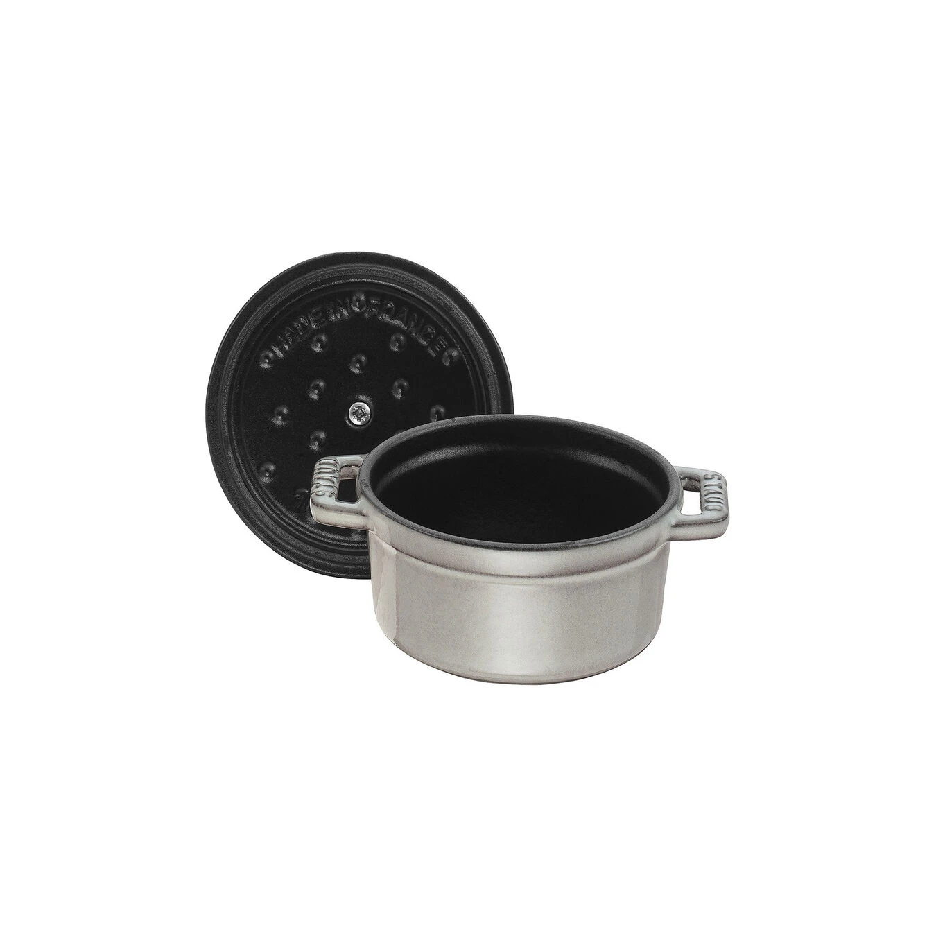 Staub Cocotte 12 Cm, Rund, Graphit-Grau, Gusseisen 4 Staub Cocotte 12 Cm, Rund, Graphit-Grau, Gusseisen – Bild 2