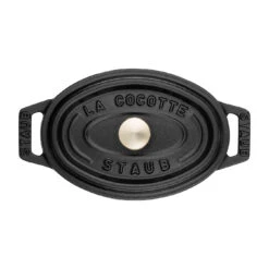 Staub Mini Cocotte 11 Cm, Oval, Schwarz, Gusseisen -Zwilling Verkäufe 40500 111 0 3