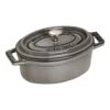 Staub Mini Cocotte 11 Cm, Oval, Graphit-Grau, Gusseisen