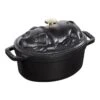 Staub Cocotte 17 Cm, Oval, Schwarz, Gusseisen -Zwilling Verkäufe 40500 171 0 1