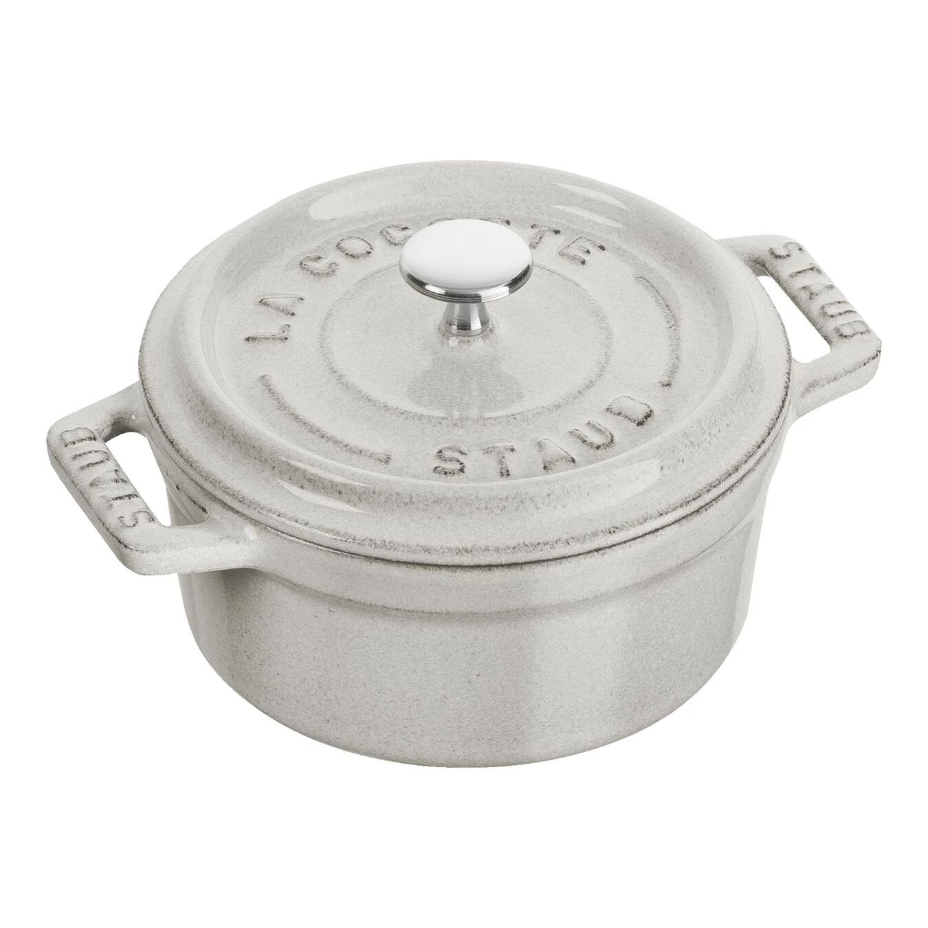 Staub Mini Cocotte 10 Cm, Rund, Weisser Trüffel, Gusseisen 3 Staub Mini Cocotte 10 Cm, Rund, Weisser Trüffel, Gusseisen