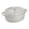 Staub Cocotte 23 Cm, Oval, Weisser Trüffel, Gusseisen