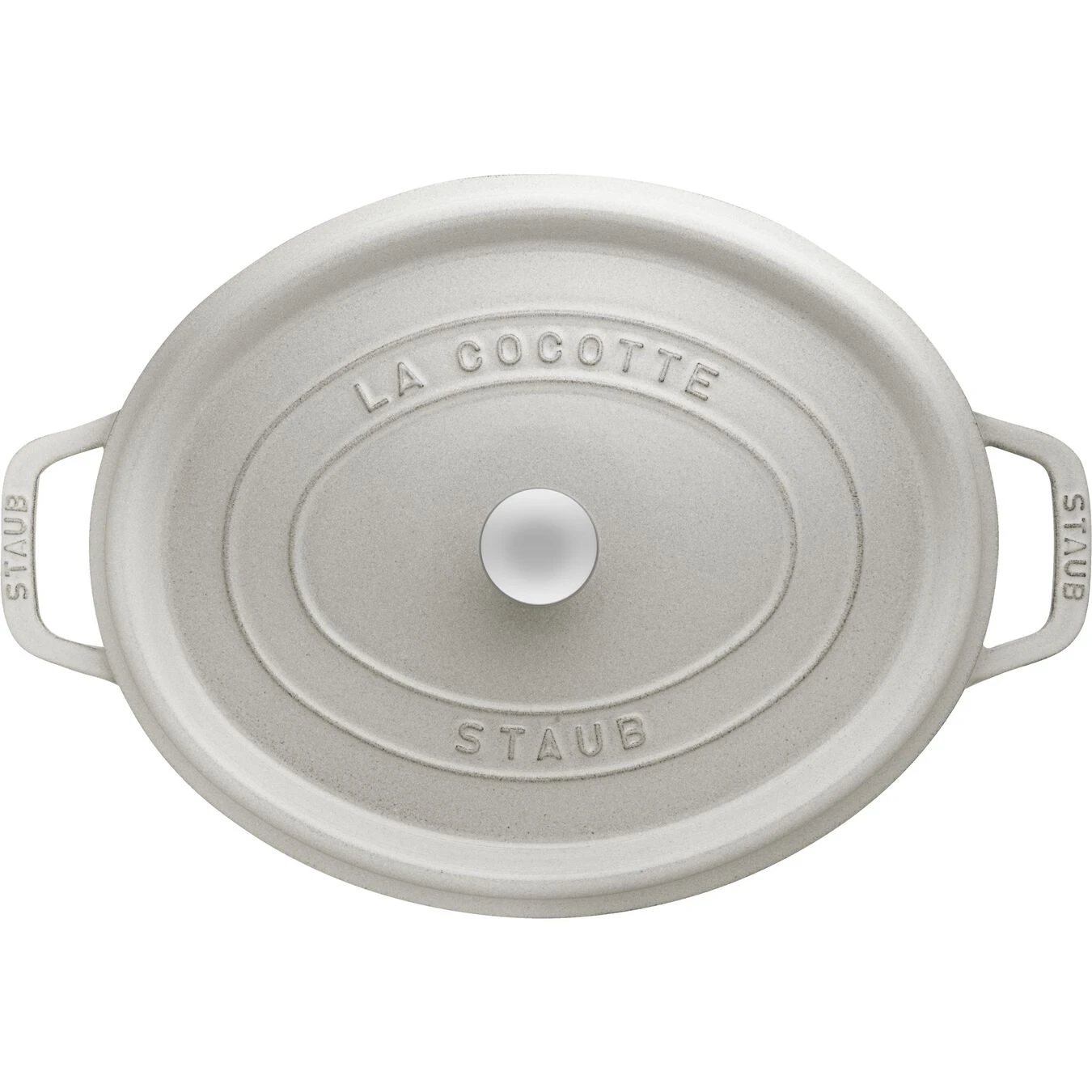 Staub Cocotte 37 Cm, Oval, Weisser Trüffel, Gusseisen 5 Staub Cocotte 37 Cm, Oval, Weisser Trüffel, Gusseisen – Bild 3