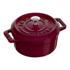 Staub Mini Cocotte 10 Cm, Rund, Bordeaux, Gusseisen