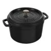 Staub Cocotte Tief 24 Cm, Rund, Schwarz, Gusseisen -Zwilling Verkäufe 40502285
