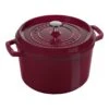 Staub Cocotte Tief 24 Cm, Rund, Bordeaux, Gusseisen -Zwilling Verkäufe 40506566