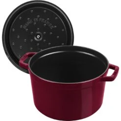 Staub Cocotte Tief 24 Cm, Rund, Bordeaux, Gusseisen -Zwilling Verkäufe 40506566 5