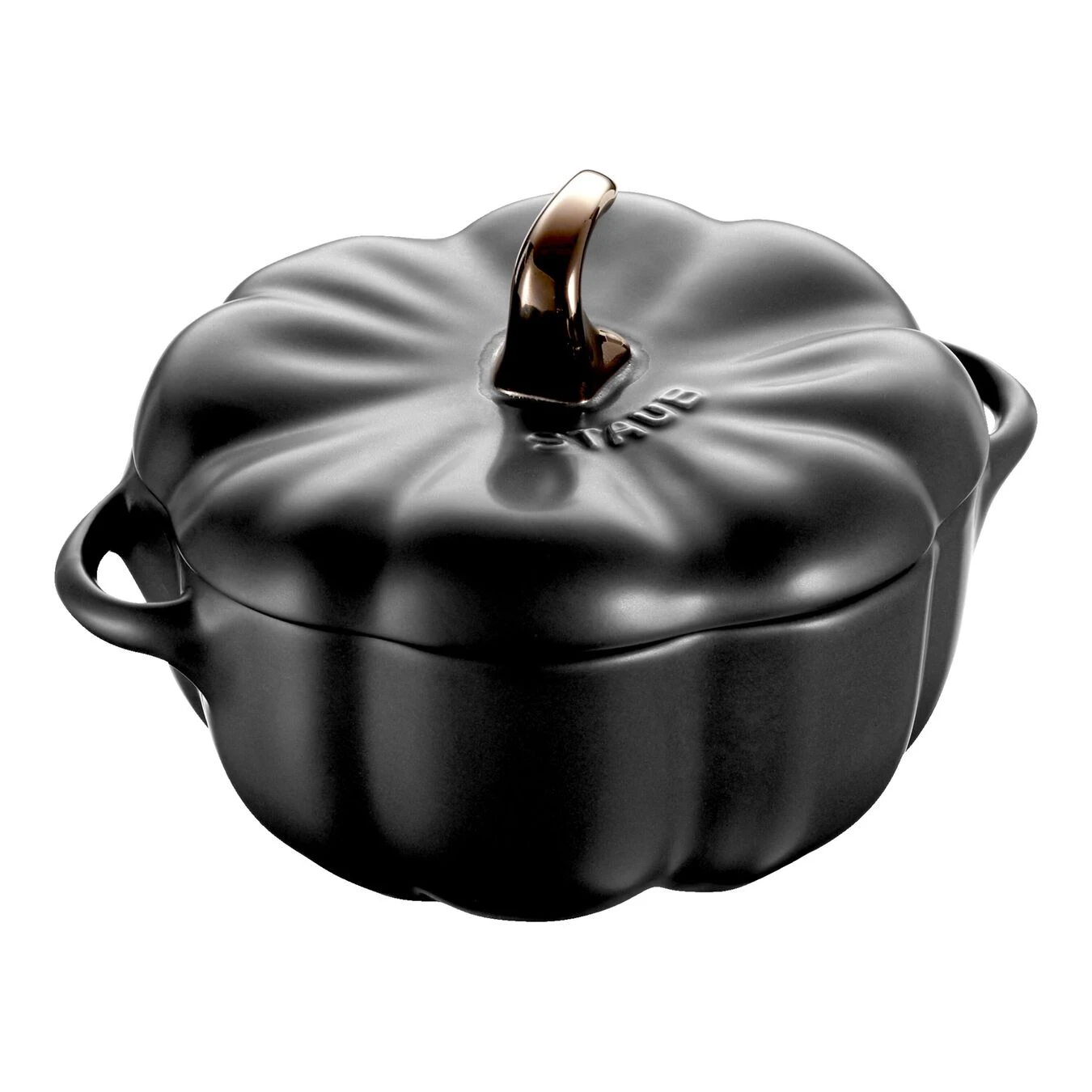 Staub Cocotte 12 Cm, Kürbis, Schwarz, Keramik 3 Staub Cocotte 12 Cm, Kürbis, Schwarz, Keramik