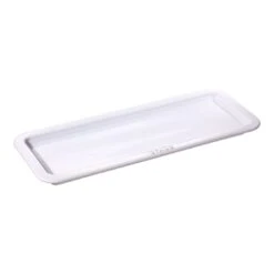 Staub Servierplatte Weiß 36 Cm X 14 Cm, Keramik, Reinweiß