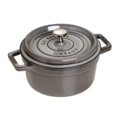 Staub Cocotte 20 Cm, Rund, Graphit-Grau, Gusseisen