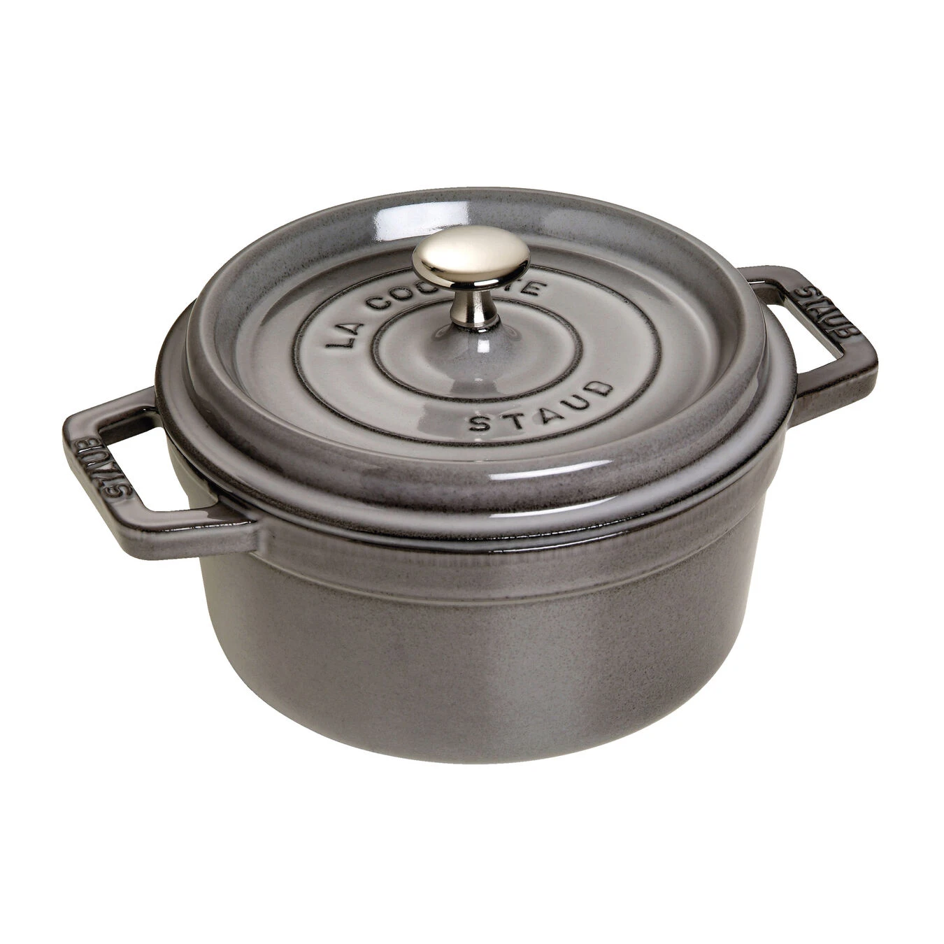 Staub Cocotte 20 Cm, Rund, Graphit-Grau, Gusseisen 3 Staub Cocotte 20 Cm, Rund, Graphit-Grau, Gusseisen