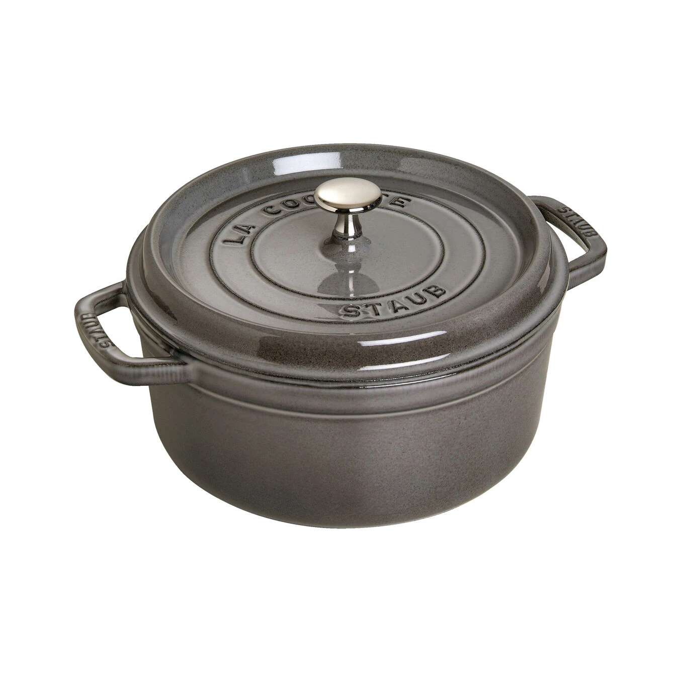 Staub Cocotte 26 Cm, Rund, Graphit-Grau, Gusseisen 3 Staub Cocotte 26 Cm, Rund, Graphit-Grau, Gusseisen