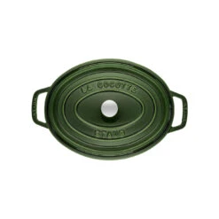 Staub Cocotte 33 Cm, Oval, Basilikum-Grün, Gusseisen -Zwilling Verkäufe 40509 363 0 2 2