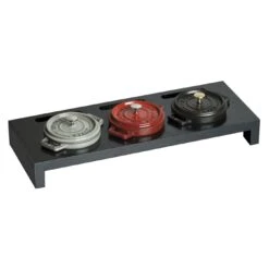 Staub Servierbrett Für 3 Mini-Cocottes, 42 Cm X 16 Cm, Fiberholz -Zwilling Verkäufe 40509 374 0 3