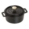 Staub Cocotte 12 Cm, Rund, Schwarz, Gusseisen -Zwilling Verkäufe 40509 471 0 1