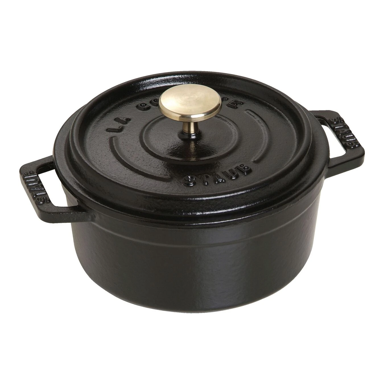 Staub Cocotte 12 Cm, Rund, Schwarz, Gusseisen 3 Staub Cocotte 12 Cm, Rund, Schwarz, Gusseisen