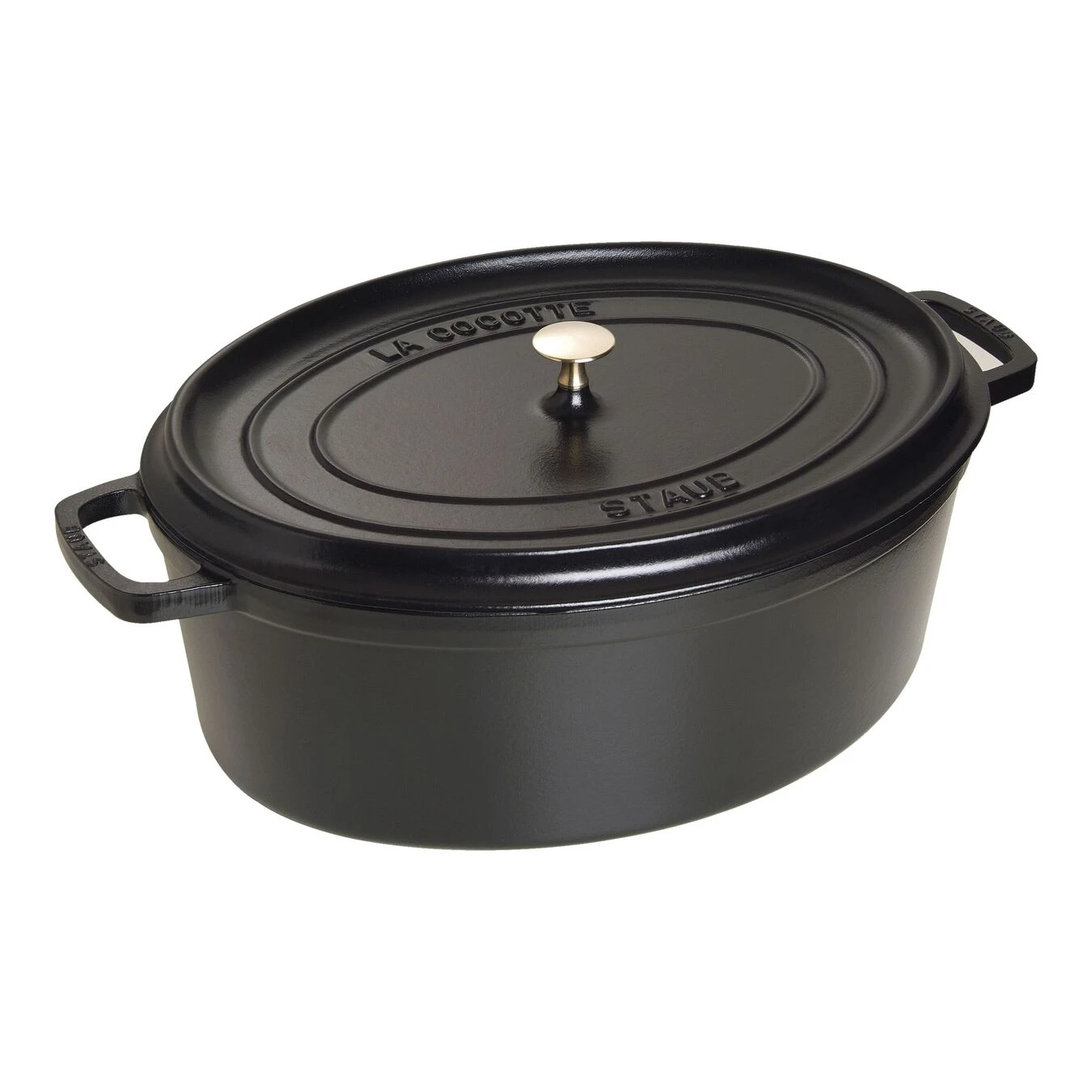 Staub Cocotte 41 Cm, Oval, Schwarz, Gusseisen 3 Staub Cocotte 41 Cm, Oval, Schwarz, Gusseisen