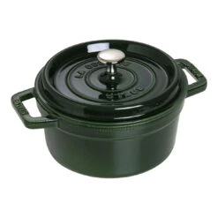 Staub Cocotte 22 Cm, Rund, Basilikum-Grün, Gusseisen