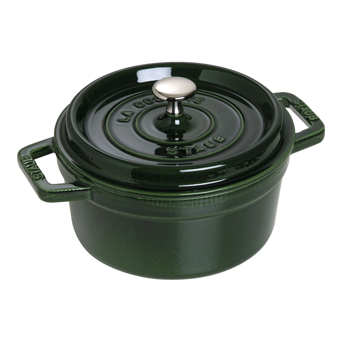 Staub Cocotte 22 Cm, Rund, Basilikum-Grün, Gusseisen 3 Staub Cocotte 22 Cm, Rund, Basilikum-Grün, Gusseisen