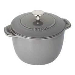 Staub Reis-Cocotte 16 Cm, Rund, Graphit-Grau, Gusseisen