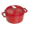 Staub Cocotte 22 Cm, Rund, Kirsch-Rot, Gusseisen -Zwilling Verkäufe 40509 825 1