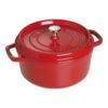 Staub Cocotte 24 Cm, Rund, Kirsch-Rot, Gusseisen -Zwilling Verkäufe 40509 835 0 1