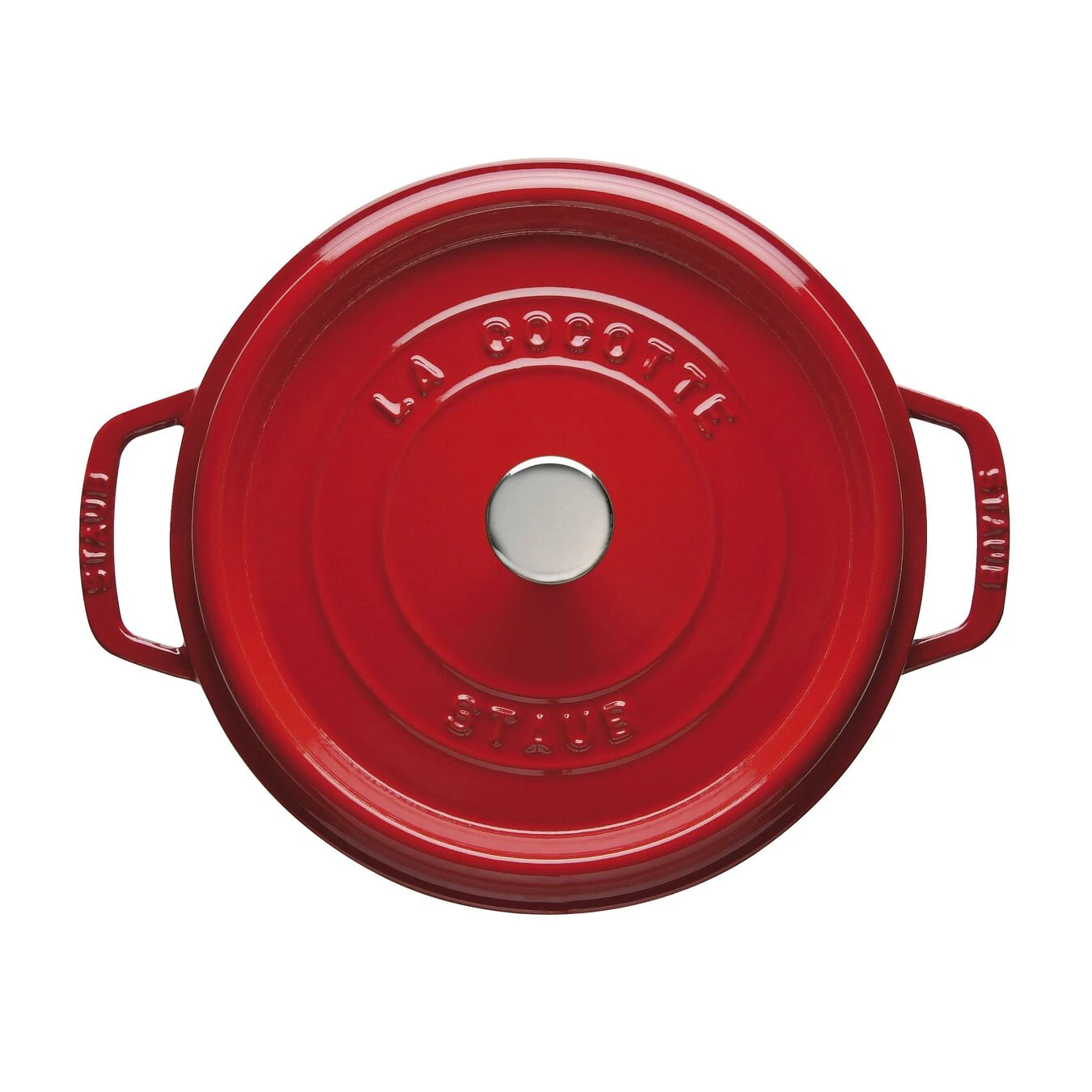 Staub Cocotte 28 Cm, Rund, Kirsch-Rot, Gusseisen 5 Staub Cocotte 28 Cm, Rund, Kirsch-Rot, Gusseisen – Bild 3