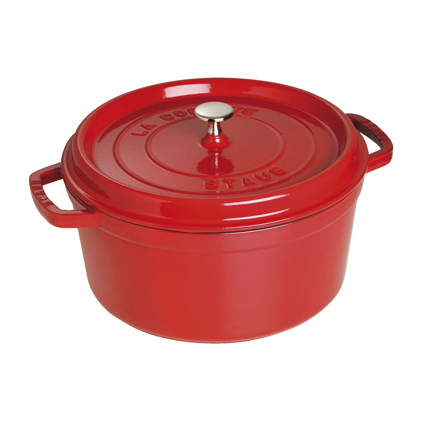 Staub Cocotte 28 Cm, Rund, Kirsch-Rot, Gusseisen 3 Staub Cocotte 28 Cm, Rund, Kirsch-Rot, Gusseisen