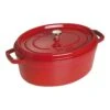 Staub Cocotte 37 Cm, Oval, Kirsch-Rot, Gusseisen