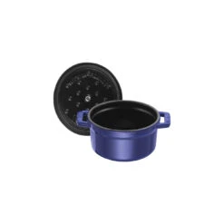 Staub Mini Cocotte 10 Cm, Rund, Dunkelblau, Gusseisen -Zwilling Verkäufe 40510 262 0 5