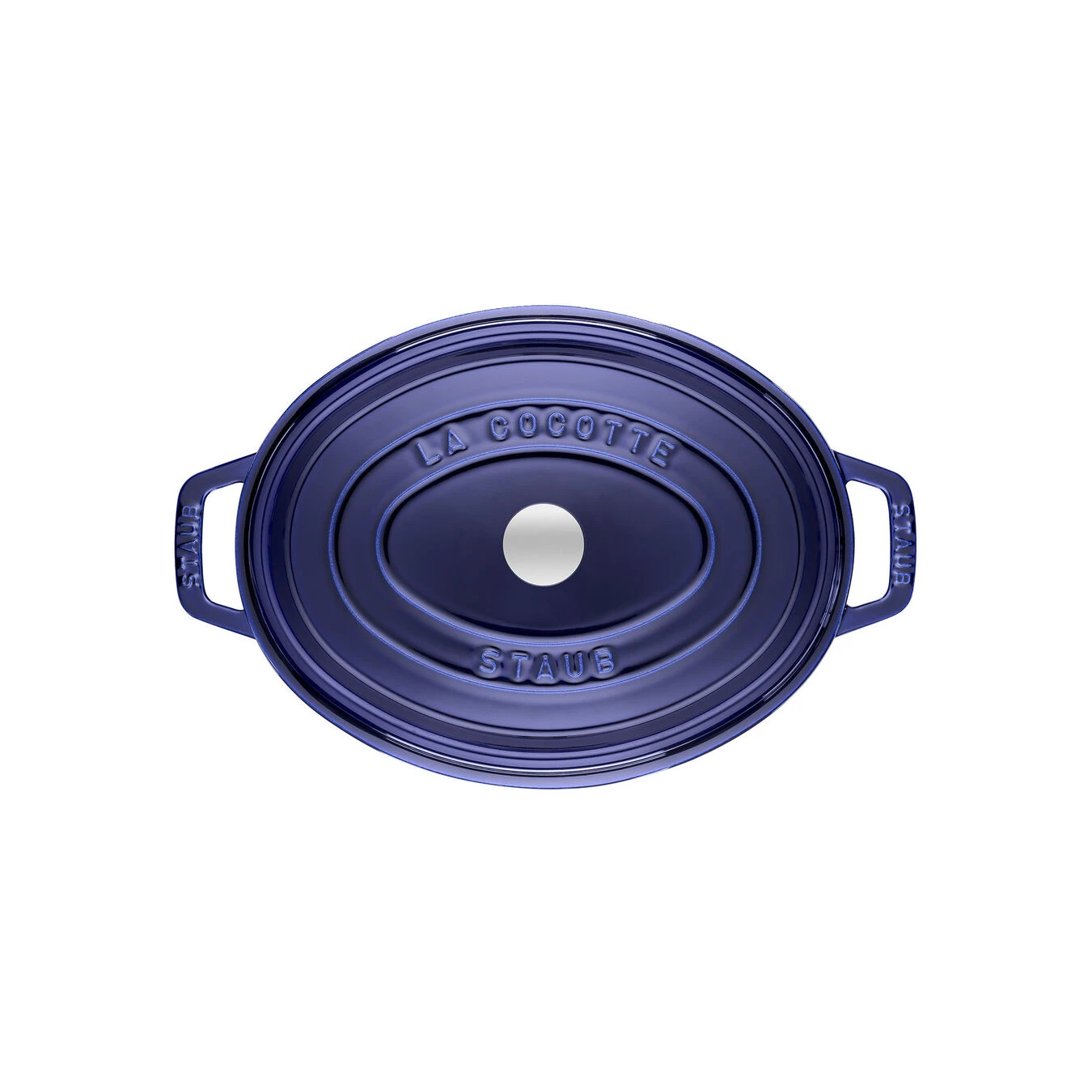 Staub Cocotte 31 Cm, Oval, Dunkelblau, Gusseisen 4 Staub Cocotte 31 Cm, Oval, Dunkelblau, Gusseisen – Bild 2