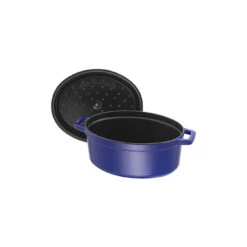 Staub Cocotte 33 Cm, Oval, Dunkelblau, Gusseisen -Zwilling Verkäufe 40510 288 0 5 1