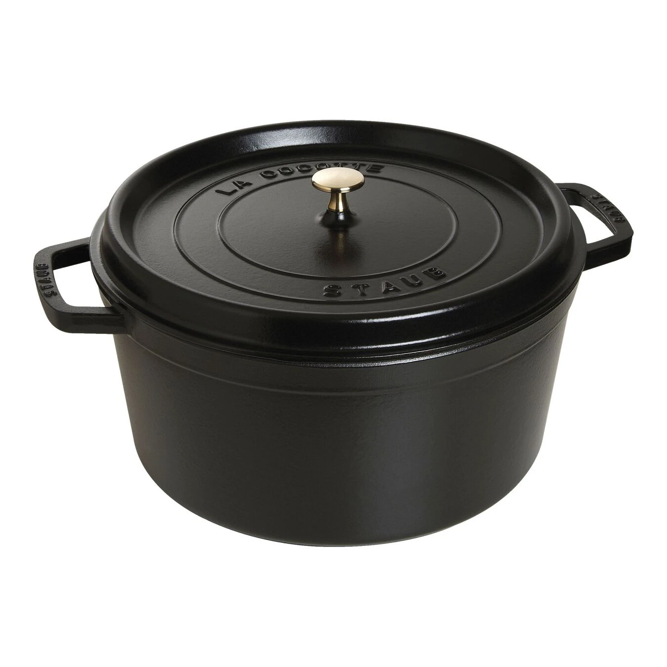 Staub Cocotte 34 Cm, Rund, Schwarz, Gusseisen 3 Staub Cocotte 34 Cm, Rund, Schwarz, Gusseisen