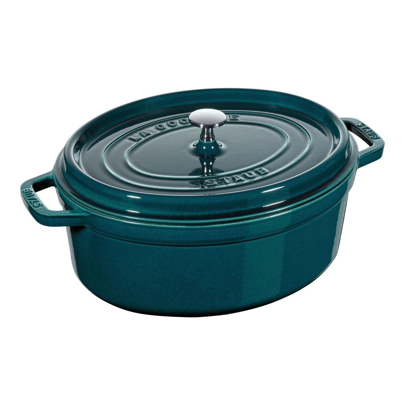 Staub Cocotte 31 Cm, Oval, La-Mer, Gusseisen 3 Staub Cocotte 31 Cm, Oval, La-Mer, Gusseisen