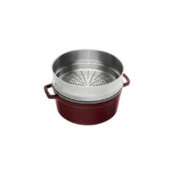 Staub Cocotte Mit Dämpfeinsatz 26 Cm, Rund, Grenadine-Rot, Gusseisen -Zwilling Verkäufe 40510 600 0 2