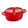 Staub Mini Cocotte 10 Cm, Oval, Kirsch-Rot, Keramik 2 Staub Mini Cocotte 10 Cm, Oval, Kirsch-Rot, Keramik -Zwilling Verkäufe 40511 086 0 1
