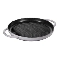Staub Pure Grill 30 Cm, Rund, Graphit-Grau, Gusseisen