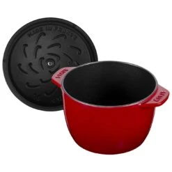 Staub Reis-Cocotte 16 Cm, Rund, Kirsch-Rot, Gusseisen -Zwilling Verkäufe 40511 828 0 4