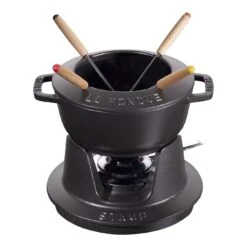 Staub Fondue Set 16 Cm, Schwarz