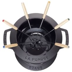 Staub Fondue Set 18 Cm, Schwarz -Zwilling Verkäufe 40511 971 0 3