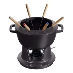 Staub Fondue Set 20 Cm, Schwarz