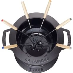Staub Fondue Set 20 Cm, Schwarz -Zwilling Verkäufe 40511 972 0 3