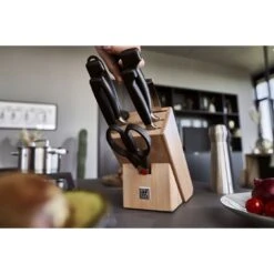 Zwilling Messerblockset 8-tlg, Natur -Zwilling Verkäufe 424415690