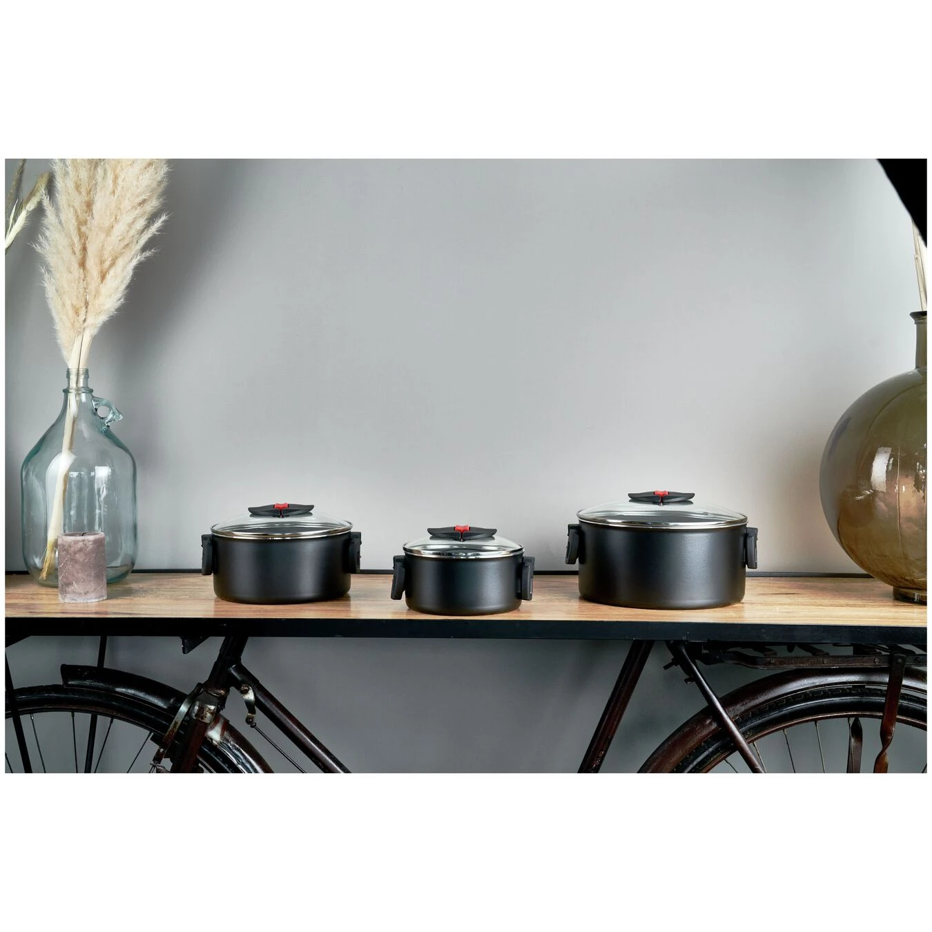 Ballarini Kochtopfset 3-tlg, Aluminium 4 Ballarini Kochtopfset 3-tlg, Aluminium – Bild 2