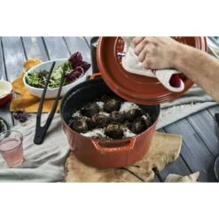 Staub Cocotte 28 Cm, Rund, Zimt, Gusseisen -Zwilling Verkäufe 424418892